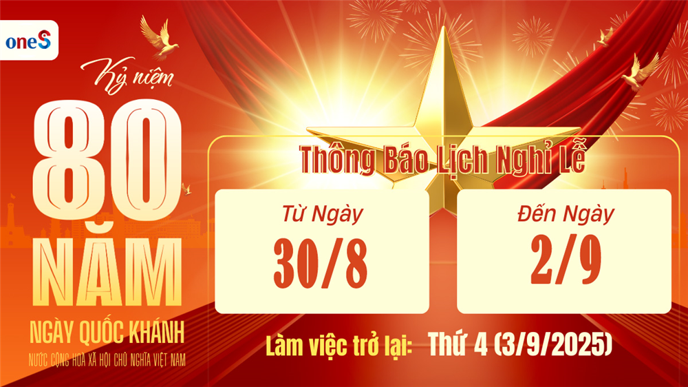THÔNG BÁO NGHỈ LỄ QUỐC KHÁNH 02/09